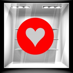 Αυτοκόλλητο βιτρίνας - Heart